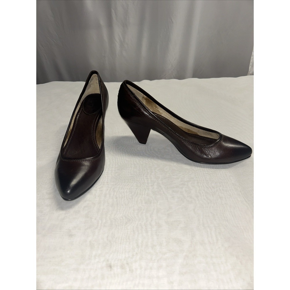 Frye Regina High Heel Brown Leather Woman's Shoe Size 9 M
